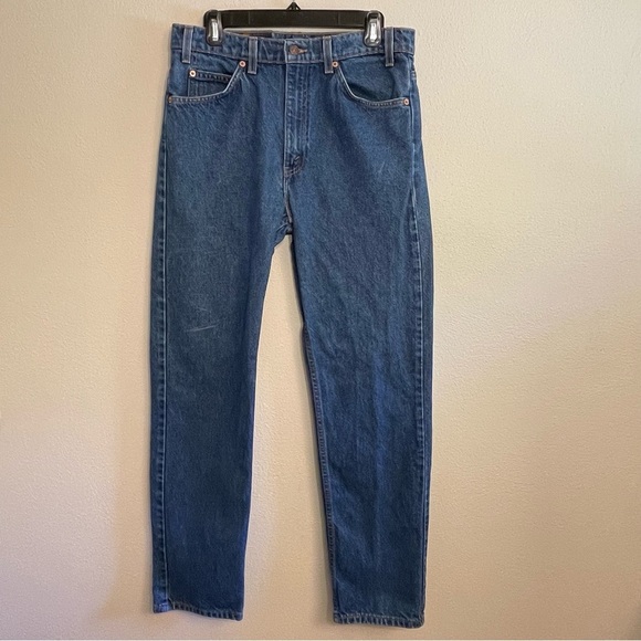 Levi 505 Regular Fit Classic Straight Leg Denim Jeans - Picture 8 of 16